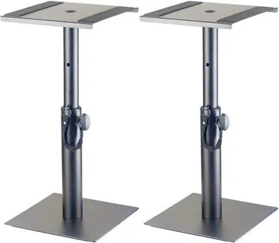 Immagine prodotto di Supporti per monitor da tavolo Stagg SMOS-05 (coppia) - Supporti per monitor da tavolo regolabili in altezza