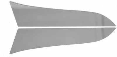 Produktbild von OMAC Zierleiste Heckscheibe Heckscheiben-Zierleiste LC-1714159 Hinten 650mm 80mm 30mm Edelstahl