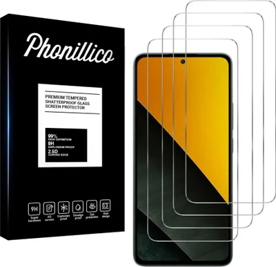 Immagine prodotto di Vetro Temperato per Xiaomi Poco M7 Pro 5G [4 Pezzi] Pellicola Protettiva Antigraffio Resistente Phonillico®