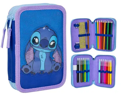 Image de CERDÀ - Podwójne Etui na Przybory Szkolne Disney Stitch - Oficjalny Produkt