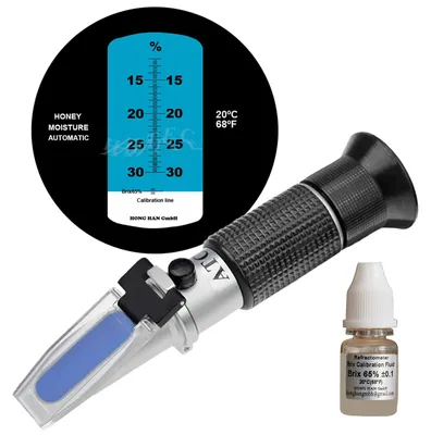 Honig-Refraktometer 12–30 % Wasser, Handrefraktometer, präzise