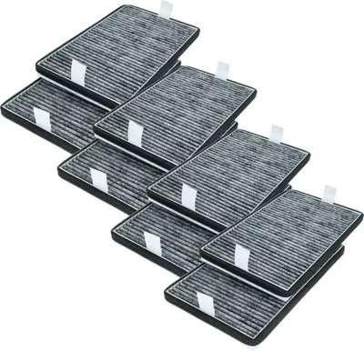 Produktbild von vhbw 8x Aktivkohlefilter Ersatz für Miele DKF 19-P, 11762560 für Dunstabzugshaube