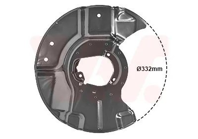 Produktbild von VAN WEZEL Spritzblech Bremsscheibe für BMW 5 Limousine (E34) Vorne Links 0635371 Ankerblech