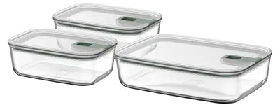 Produktbild von Mepal - Glasbehälter mit deckel Set EasyClip - 2x 1000 + 2250 ml - Nordic sage
