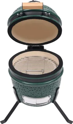 Produktbild von vidaXL 2-in-1 Kamado-Grill Smoker Keramik 56 cm Grün