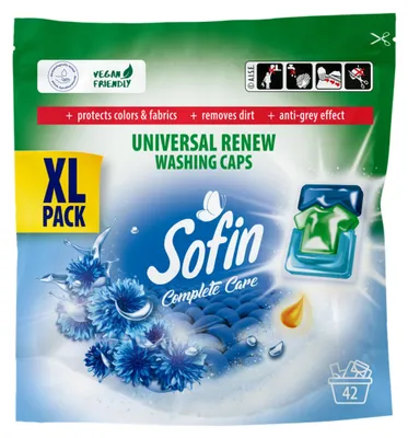 Zdjęcie produktu dla SOFIN Kapsułki do prania tkanin jasnych i białych 42szt.