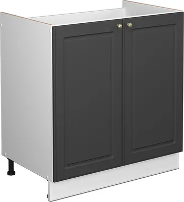 Produktbild von Spülenunterschrank Vicco Fame-Line Anthrazit-Gold 80 cm ohne Arbeitsplatte, Model 38016
