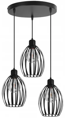Produktbild von Loft Hängelampe Deckenlampe Metall E27 LED – Industrielle Pendelleuchte Wohnzimmer Designleuchte