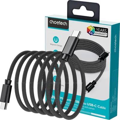 Immagine prodotto di Choetech XCC-1052 USB-C to USB-C magnetic cable, PD 240W 1.2m (black)