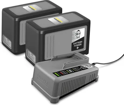 Image de Kit Batteries + chargeur KÄRCHER - 2 * 36 V/7,5 - 2.445-070.0