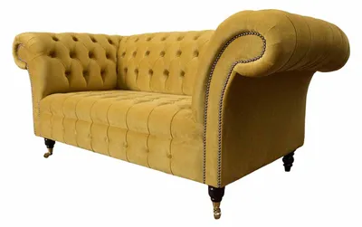 Produktbild von Zweisitzer Sofa 2 Sitzer Design Sofas Polster Chesterfield Sitz Stoff Textil