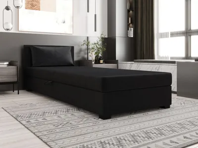 Produktbild von Einzelbett 110x195 ZAJDA 2 mit Stauraum - Graphit