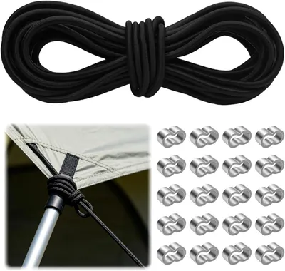 Produktbild von Gummiseil 10m, 8mm Expanderseil mit 20 Würgeklemmen