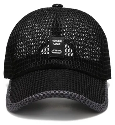 Produktbild von Mesh-Baseball-Trucker-Cap, atmungsaktiv, für Damen und Herren, Sommer, Outdoor-Sportarten