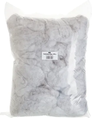 Produktbild von VBS Füllwatte Beige 250g Bastelwatte Kissenfüllung Puppenfüllung 1.000 g