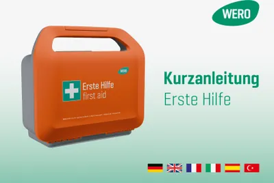 Produktbild von WERO Kurzanleitung Erste Hilfe, 6-sprachig