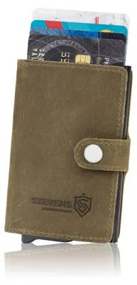 Obrázok produktu pre Pánska peňaženka STEVENS Slim RFID, hnedá, 9,5 x 6,5 cm, univerzálna