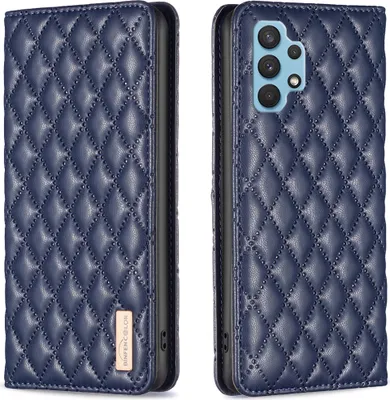 Image de Galaxy A32 4G Case, Elegant Flip Leather Case with Card Slots and Stand for Samsung Galaxy A32 4G blue
