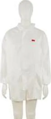 Image de 3M 4440L Manteau jetable 4440 Taille de robe : L Blanc (4440L)