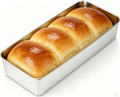 Edelstahl-Broodbackform 33x15x6 cm, rechteckig, ofenfest