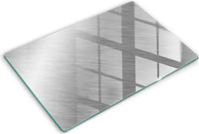 Produktbild von Abdeckung Glas - Küchenabdeckung - 80x52 cm - Abdeckplatte -Metallbeschaffenheitshintergrund