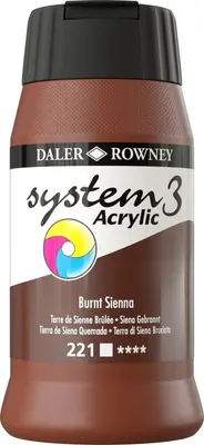 Obrázok produktu pre Daler Rowney System3 Akrylová farba Burnt Sienna 500 ml 1 ks