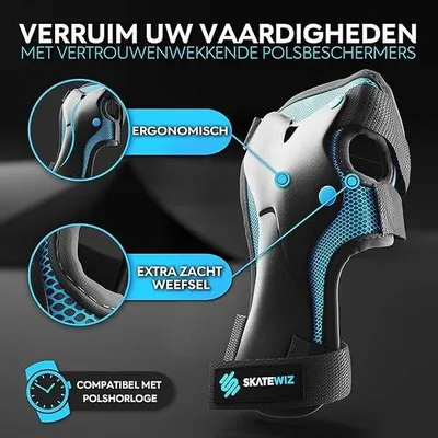Produktbild von Kniebeschermers-Set für Jungen und Mädchen, für Skateboarden, Rennrodeln, Fahrradfahren, Sport
