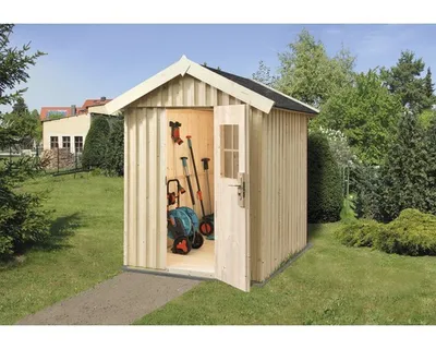 Produktbild von Gerätehaus weka Öland Gr.1 mit Fußboden 200 x 208 cm natur
