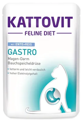 Produktbild von Kattovit Gastro Ente + Reis, Adult, jede Rasse, Ente, Reis, 85 g