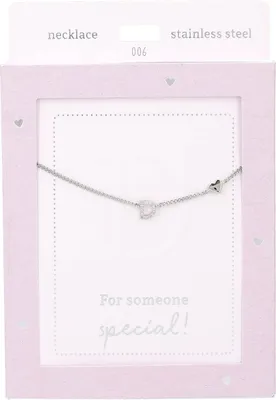 Produktbild von Depesche Halskette Heart of Gold silberfarben mit Buchstabe D