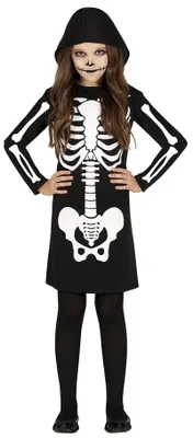 Obrázek produktu pro Creepy dívčí kostým Kostlivka Halloween 2026 3-4 let