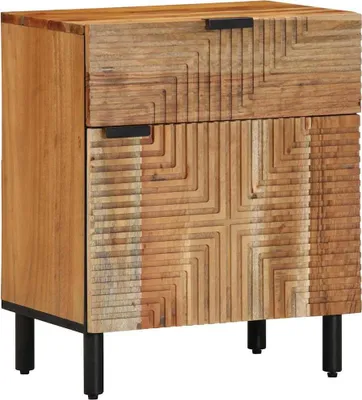 Obrázek produktu pro vidaXL Noční stolek hnědý 50 x 33 x 60 cm z masivního akáciového dřeva