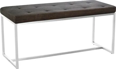 Image de Banc CLP Barci en tissu, rembourrage haut de gamme, gris foncé