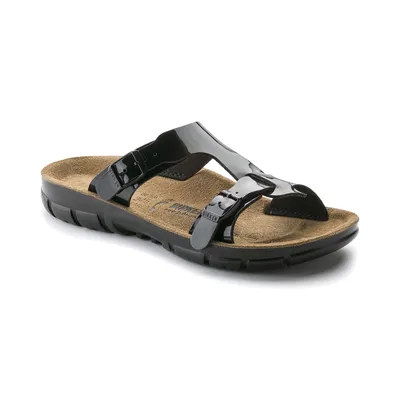 Produktbild von Birkenstock Damen-Pantolette Sofia, BirkoFlor, schmal, Black Patton, Größe 42 263183-42
