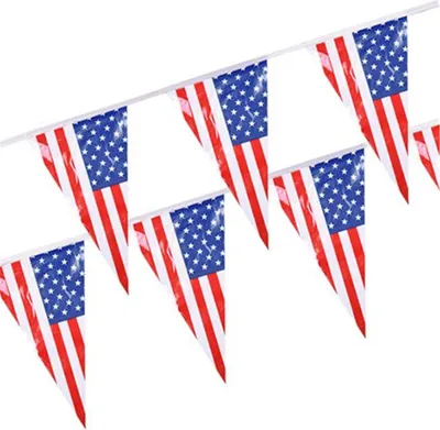 Produktbild von Papstar Wimpelkette Amerika USA