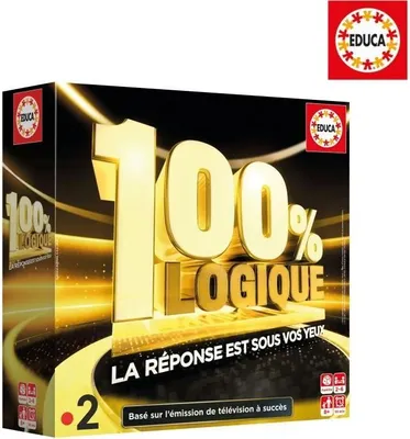 Produktbild von 100% Logique La Réponse est sous vos yeux, Gesellschaftsspiel, TV-Show Adaption, Ab 8 Jahren, Educa