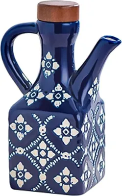 Produktbild von 250ml Keramik Ölflasche, Olivenöl Dispenser mit Korkdeckel, UV-geschützt, Keine Lecks, Für Öl, Essig und Flüssigkeiten