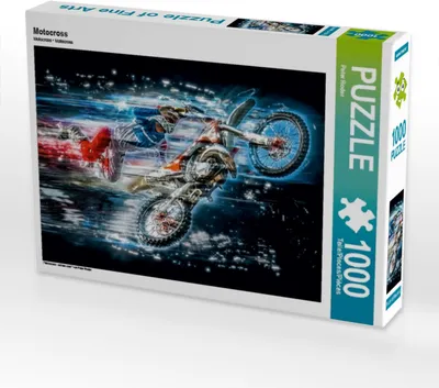 Produktbild von CALVENDO Puzzle Motocross | 1000 Teile Lege-Größe 64x48cm Foto-Puzzle für glückliche Stunden