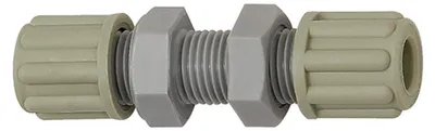 Produktbild von Riegler Gerade Schottverbindung, M18x1,5, für Schlauch 9/12 mm, SW 24, PA