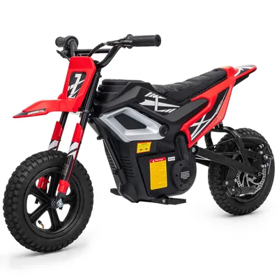Produktbild von FCH Elektrisches Kindermotorrad, 24 V, 7 Ah, mit Ledersitz, rot