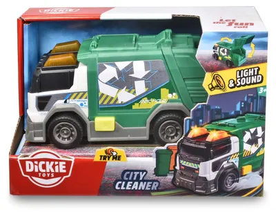 Image de DICKIE Camion poubelle recyclage 203302029 Voiture jouet
