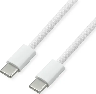 Image de VALUE Câble USB 2.0, type C-C, ST/ST, 60W, blanc, 1 m