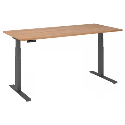 Obrázok produktu pre Stôl na sedenie/stojan elektrický 180x80cm orech/striebro