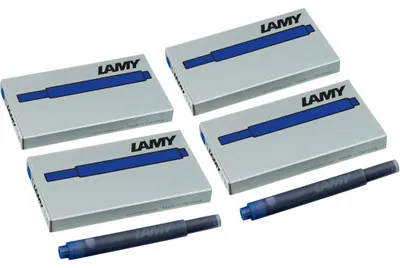 Produktbild von LAMY T10 4er Set löschbare Tintenpatronen, blau, für Lamy Patronenfüllhalter, 5 Stück pro Päckchen
