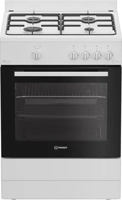 Image de Cuisinière gaz 60cm 4 feux blanc - Indesit - I6GGKMWF -