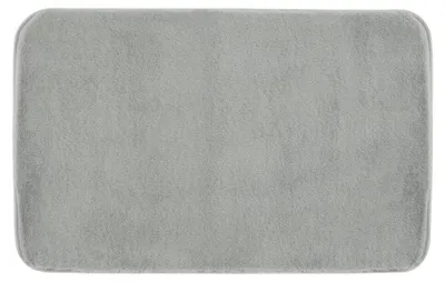 Produktbild von FUZZY Badematte, 50x80cm, 100% Polyester, Anti-Rutsch, Grau