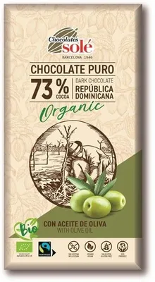 Produktbild von Bitterschokolade 73% Kakao mit Olivenöl 100 g