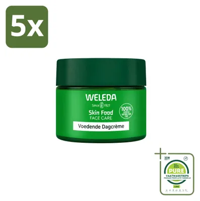 Imagen del producto de 5 x Crema facial Weleda Skin Food - Hidratante - 40 ml - Paquete grande - 5 unidades