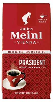 Immagine prodotto di Julius Meinl 98735 Julius Meinl Vienna Präsident Caffè macinato, chicchi Arabica e Robusta 500,0 g