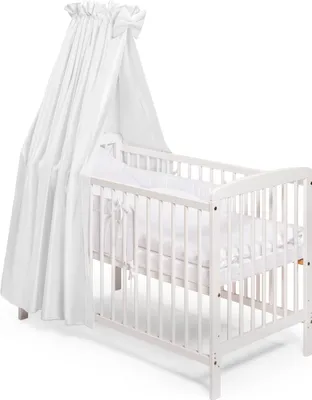 Produktbild von Babybett "JULIA" Komplett 120x60 cm weiss